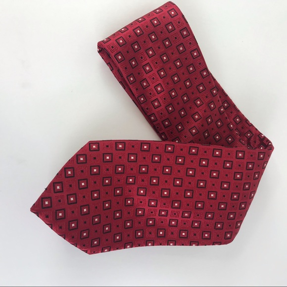 Donald Trump Tie EUC Beautiful Red Black White - Picture 7 of 8